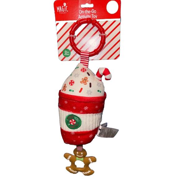 Magic Years On-the-Go‎ Activity Toy Christmas Rubber Teether + Clip / 0+ month - Picture 1 of 4
